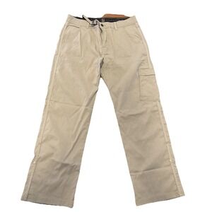prAna Stretch Zion Hiking Pant Men 34x29"Khaki Straight Stretch Flex